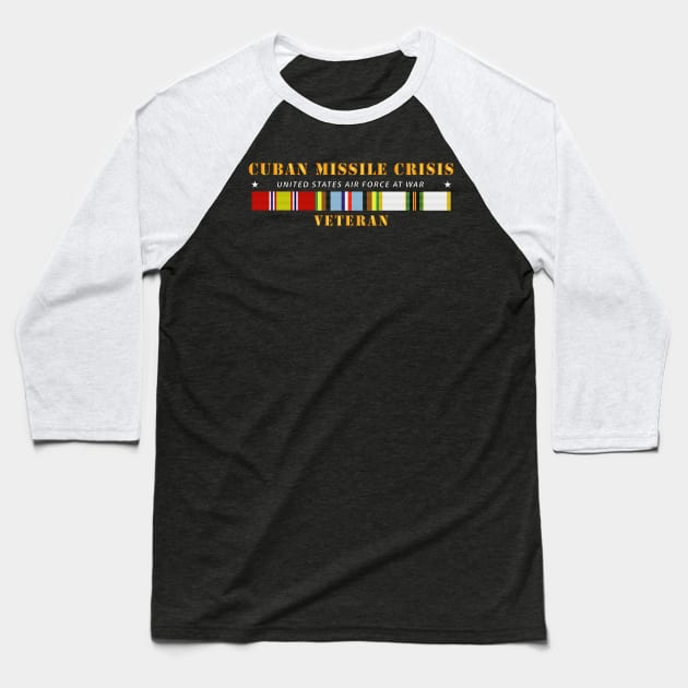 Cuban Missile Crisis w AFEM COLD SVC - USAF Baseball T-Shirt by twix123844